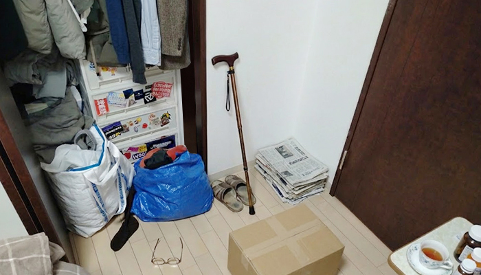 富山県魚津市の、遺品整理の事例。マンションの片づけと清掃