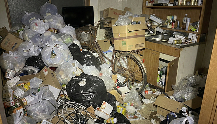 倉庫の害虫駆除と片づけの事例ビフォーアフター_富山県富山市