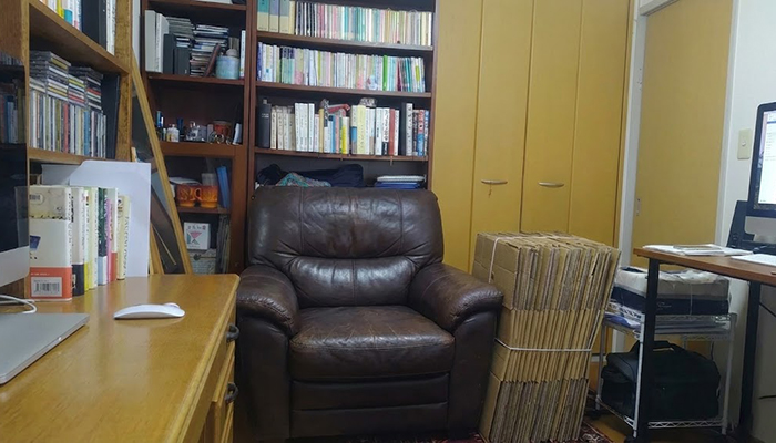 富山県朝日町の片付け事例　大量の段ボールの引き取り