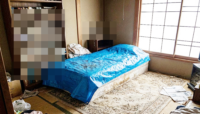 新潟県新潟市東区にて、孤独死現場の片付けと清掃の事例