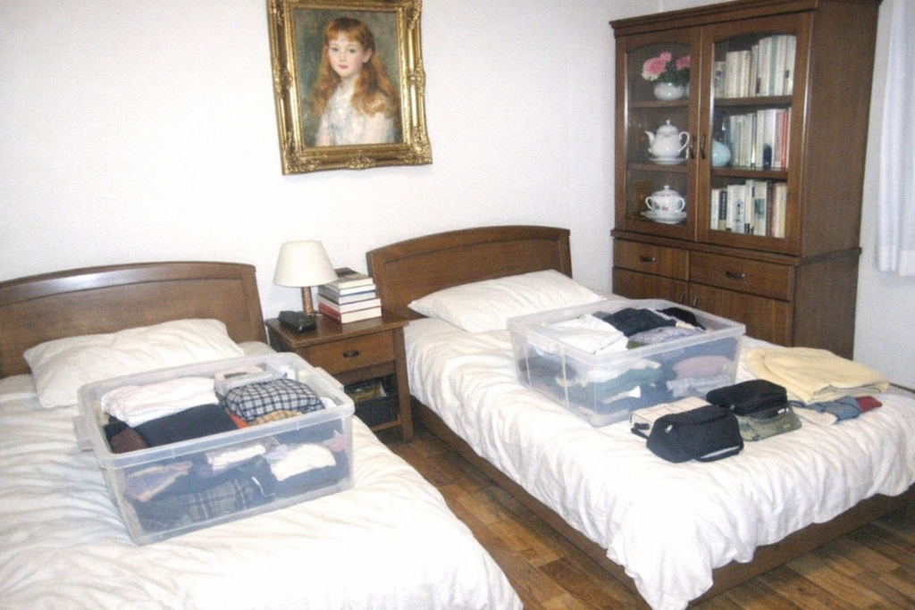 新潟県五泉市にて、リフォーム前に家具の移動と不用品の撤去を行った事例