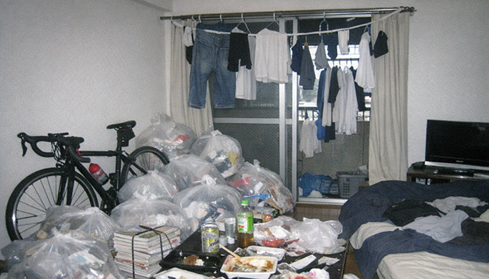 石川県金沢市にてゴミ屋敷化した一人暮らしアパートの片付け事例