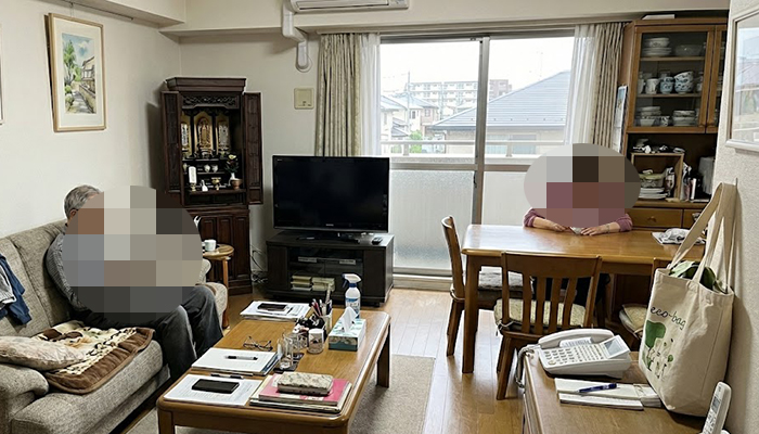 石川県野々市市にて、生前整理の事例。転居に伴って家財道具をダウンサイジングする必要があり、不要な家財道具をほとんど処分