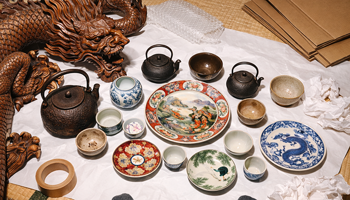 福井県あわら市にて、廃業される旅館の残置物撤去・不用品や骨董買取りの事例